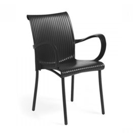 Dama Arm Chair in Black