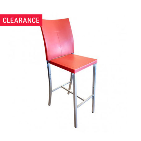 Deco Bar Stool in Red - Clearance Item