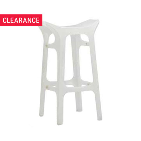 Hype Bar Stool in White - Clearance