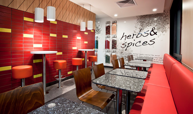 KFC Willetton - Re-upholstery existing Booth Seating and New Picture Frames