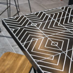 KFC Murdoch - Custom Tiled Table with Archer Low Stool