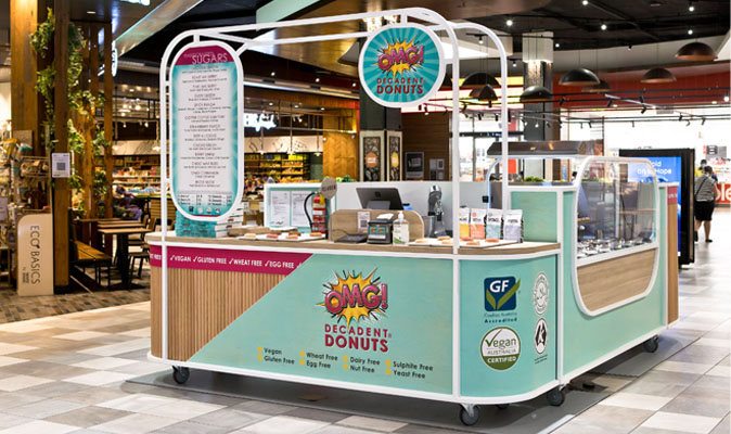 OMG Donuts Custom Made Mobile Kiosk