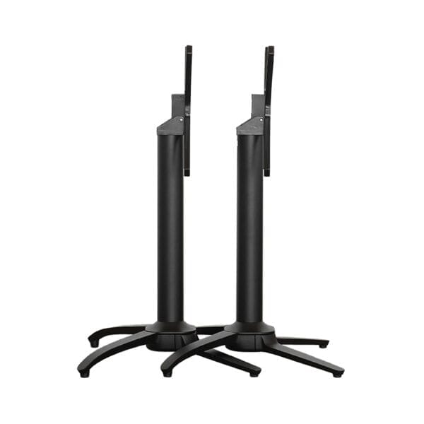Terrace Folding Dining Table Base in Black - Stacked