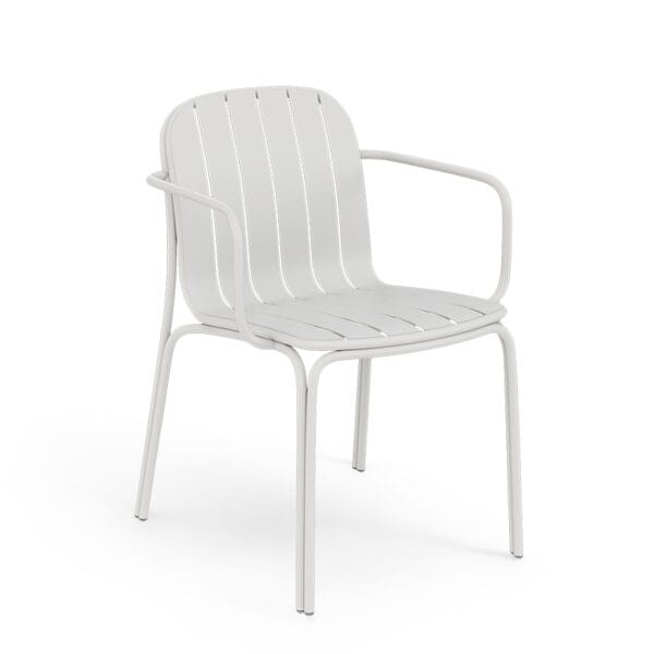 Catania Armchair in Matte White by Zaneti