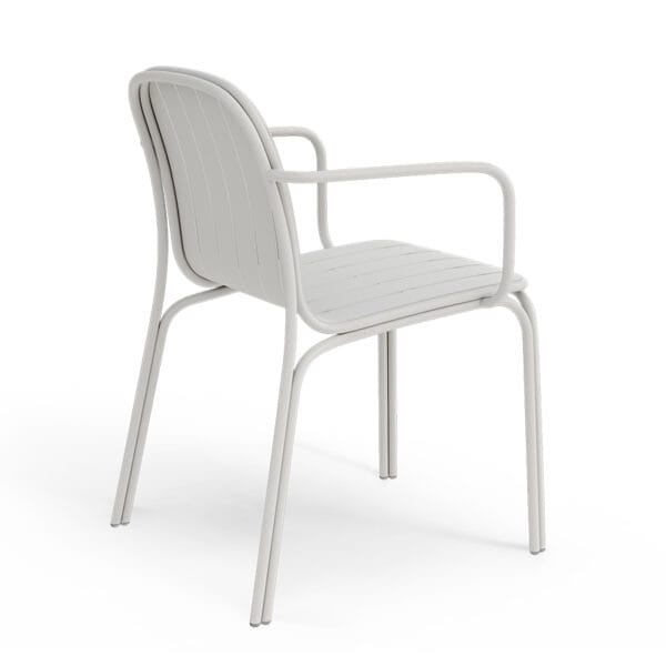 Catania Armchair in Matte White by Zaneti