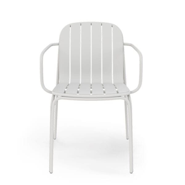 Catania Armchair in Matte White by Zaneti