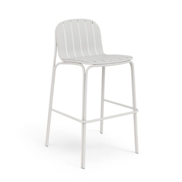 Catania Stool in Matte White by Zaneti