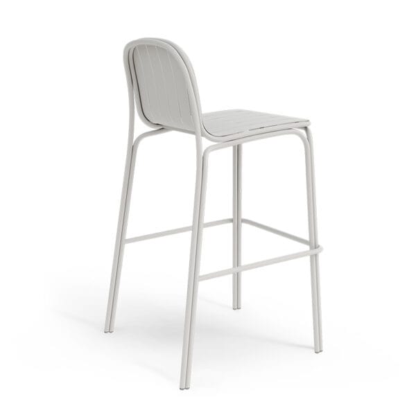 Catania Stool in Matte White by Zaneti