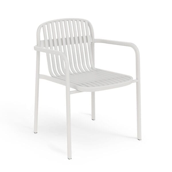 Greta Arm Chair in Matte White