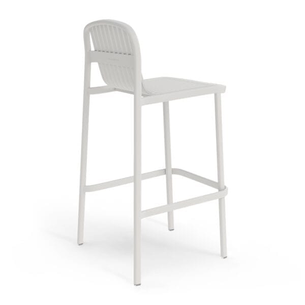 Greta Bar Stool in Matte White