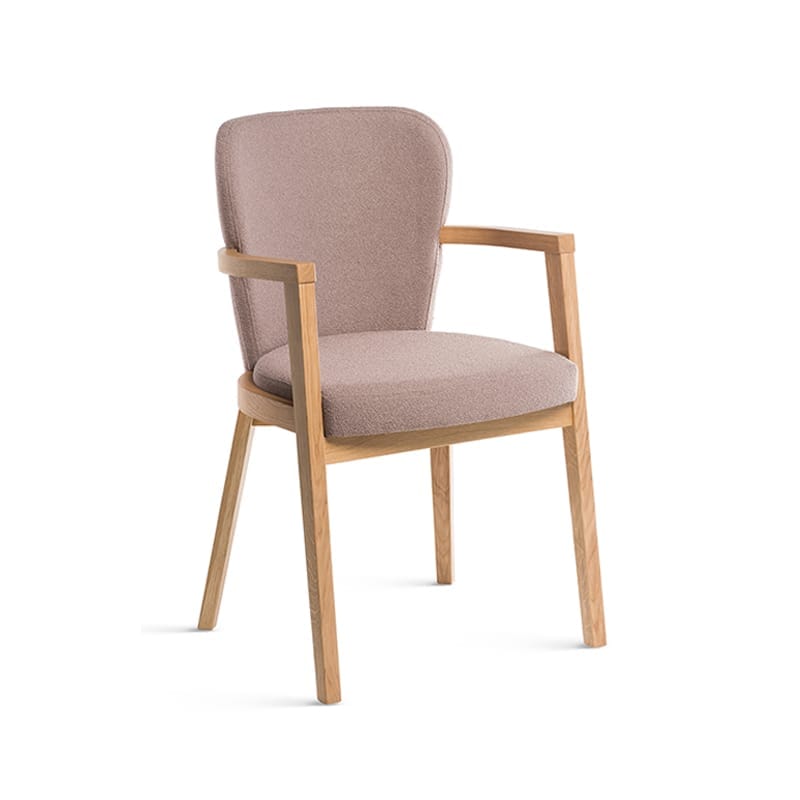 Lava Arm Chair by FAMEG in Natural Beech